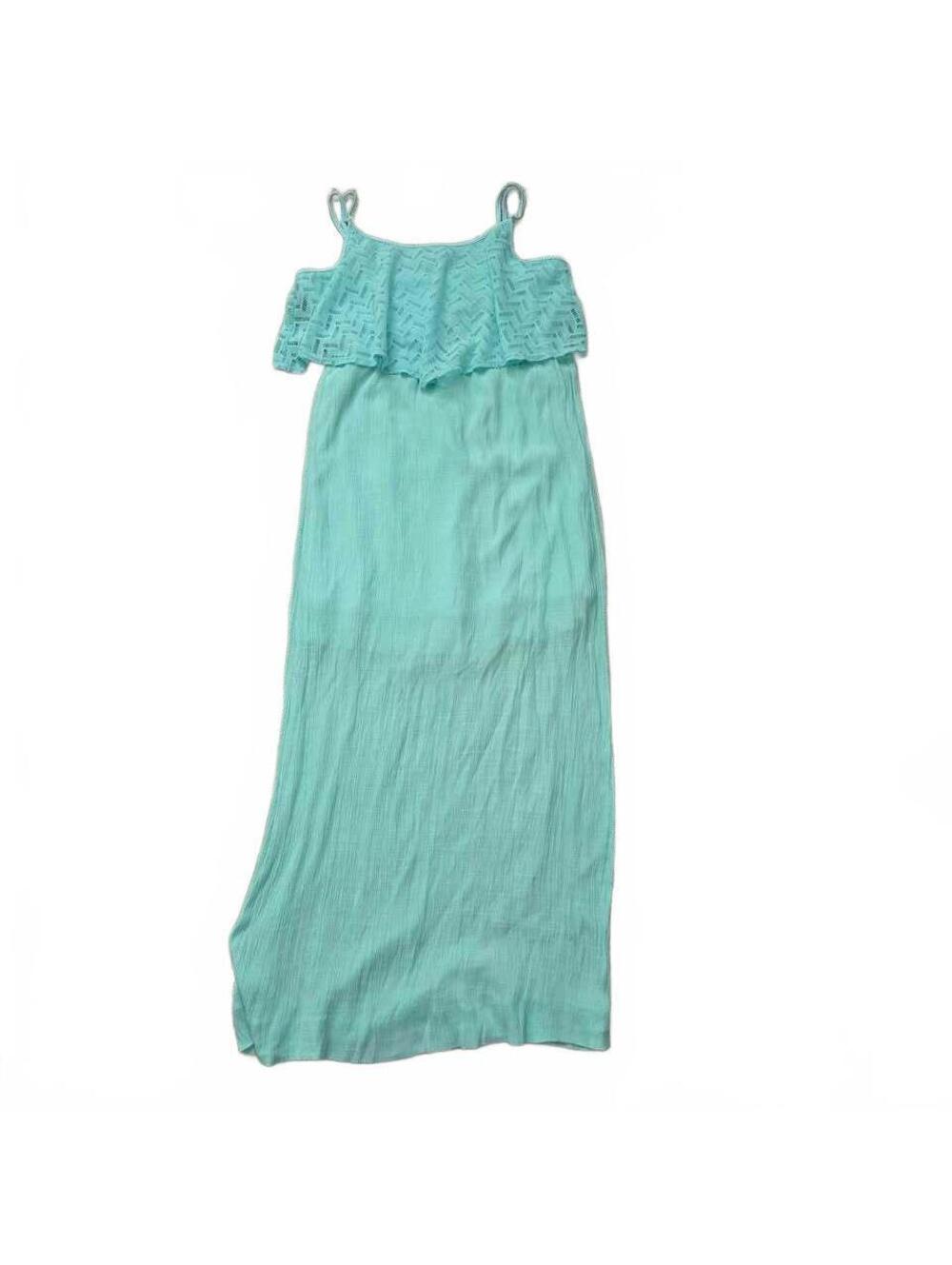 Mint Green Lace Overlay Maxi Dress size L